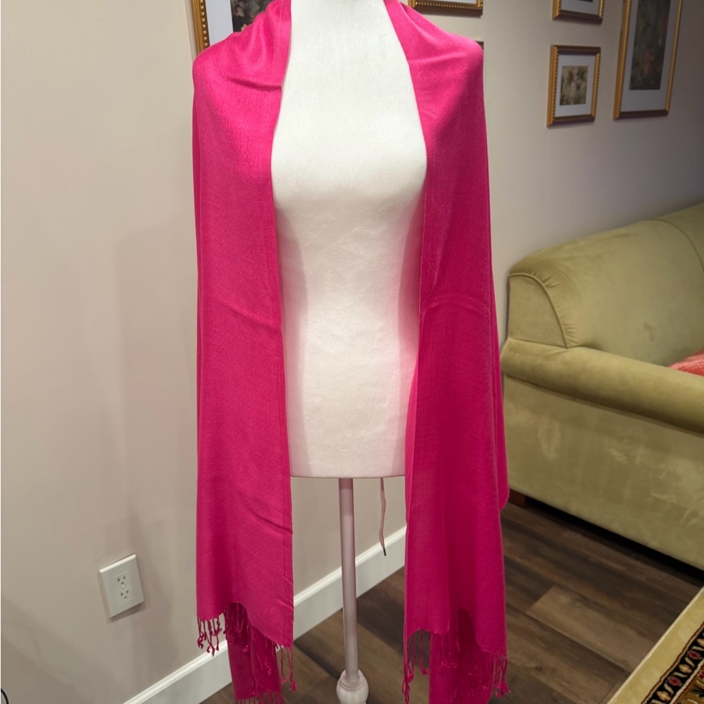 Vibrant Pink Shawl Wrap